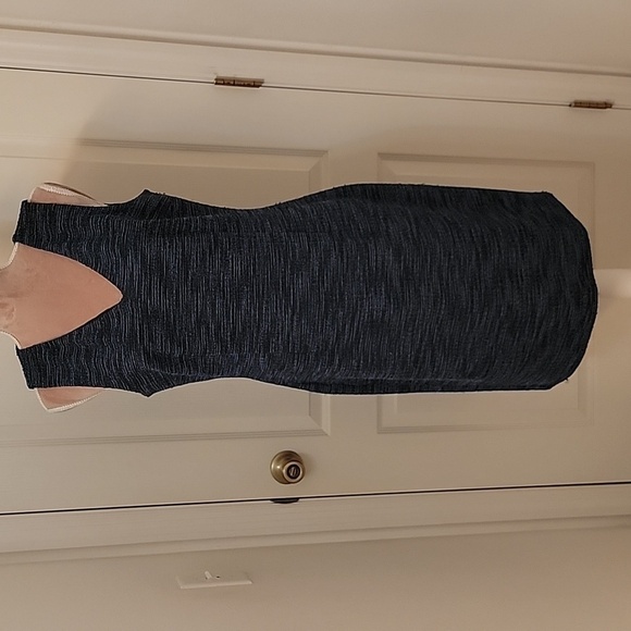 Ann Taylor Factory Blue and Black Boucle Textured Tweed Dress Size 10, EUC! - Picture 1 of 7